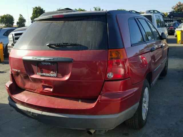 2A4GM48486R853000 - 2006 CHRYSLER PACIFICA RED photo 4