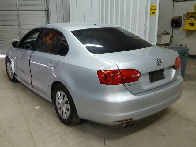 3VW2K7AJ3EM252698 - 2014 VOLKSWAGEN JETTA BASE 银色 照片 3