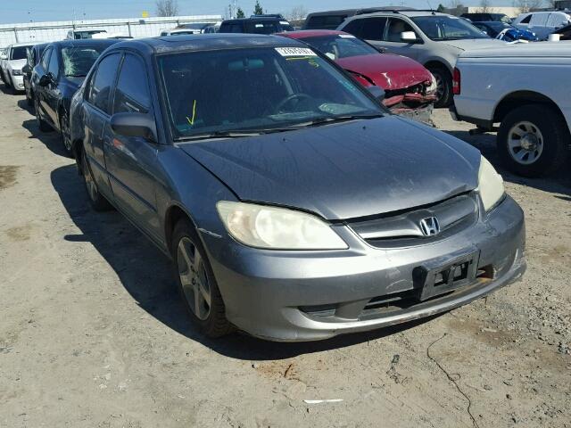 2HGES26885H619393 - 2005 HONDA CIVIC EX 灰色 照片 1