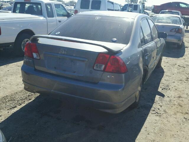 2HGES26885H619393 - 2005 HONDA CIVIC EX 灰色 照片 4