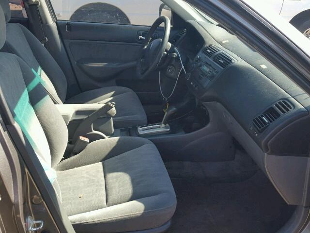 2HGES26885H619393 - 2005 HONDA CIVIC EX 灰色 照片 5