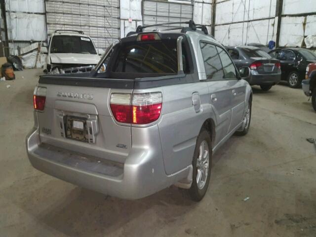 4S4BT61C137103625 - 2003 SUBARU BAJA SILVER photo 4