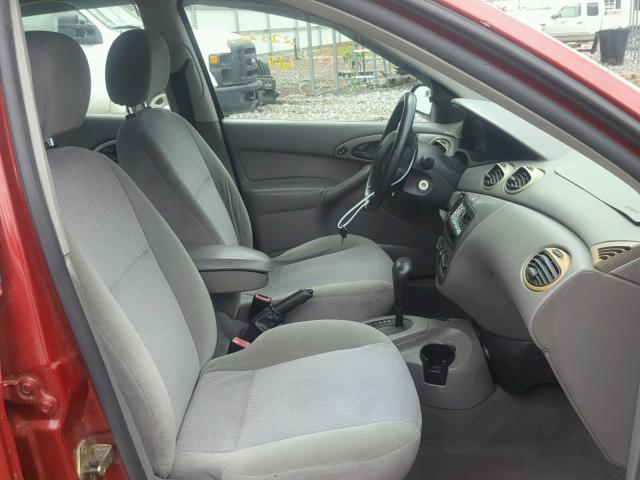 1FAFP38303W218775 - 2003 FORD FOCUS ZTS BURGUNDY photo 5