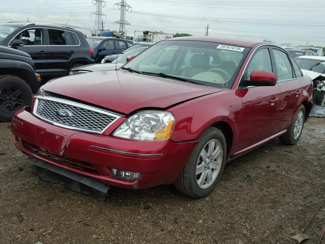 1FAHP24127G139096 - 2007 FORD FIVE HUNDR RED photo 2