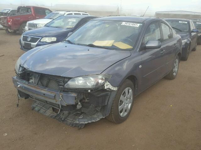 JM1BK12G481781050 - 2008 MAZDA 3 GRAY photo 2