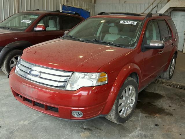 1FMDK03W49GA03284 - 2009 FORD TAURUS X L RED photo 2