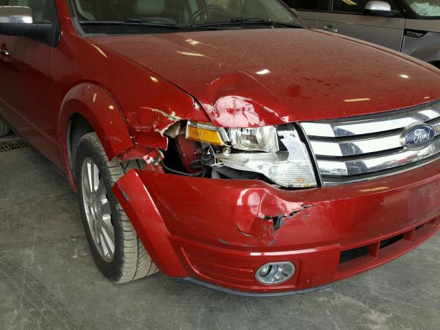 1FMDK03W49GA03284 - 2009 FORD TAURUS X L RED photo 9