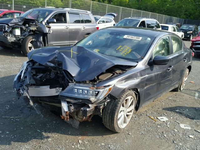 19UDE2F71GA025675 - 2016 ACURA ILX PREMIU GRAY photo 2