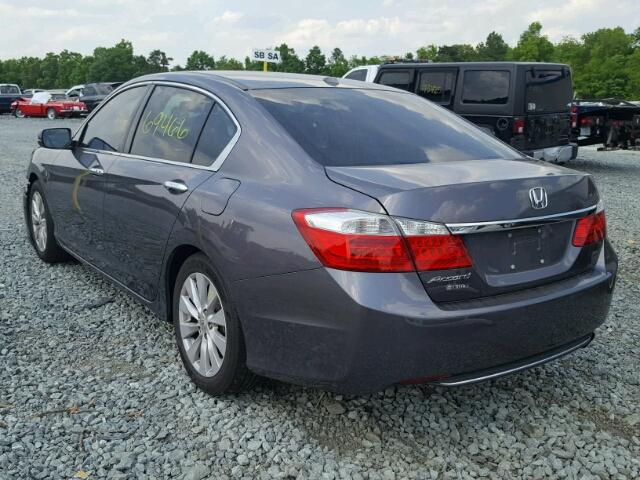 1HGCR2F81FA051961 - 2015 HONDA ACCORD EXL GRAY photo 3