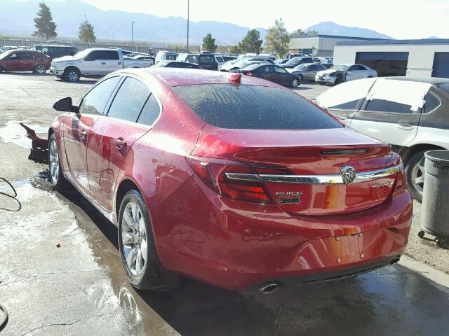 2G4GK5EX0F9288012 - 2015 BUICK REGAL RED photo 3