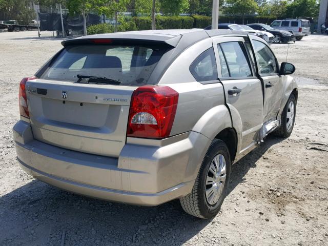 1B3HB28C49D116834 - 2009 DODGE CALIBER SE GOLD photo 4