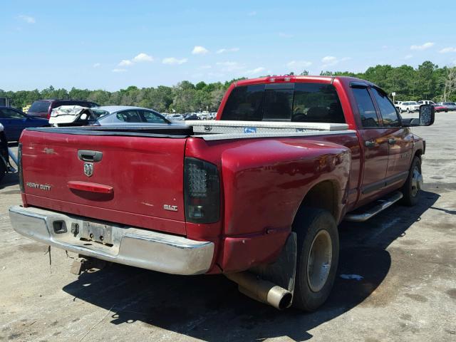 3D7ML48C26G240045 - 2006 DODGE RAM 3500 S MAROON photo 4