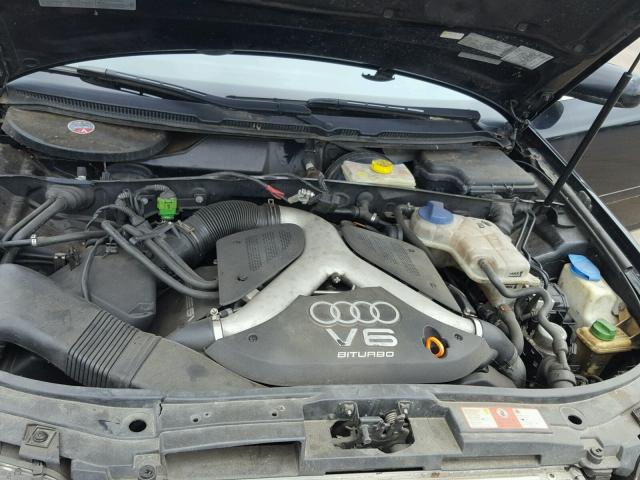 WAULD64B43N086773 - 2003 AUDI A6 2.7T QU BLACK photo 7