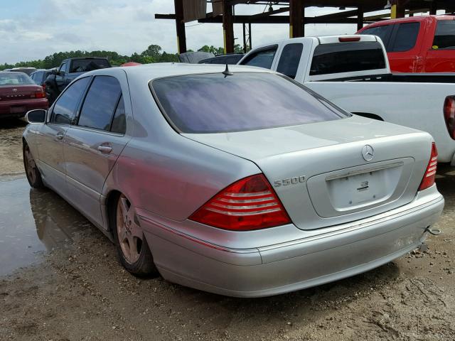 WDBNG75J94A415134 - 2004 MERCEDES-BENZ S 500 SILVER photo 3