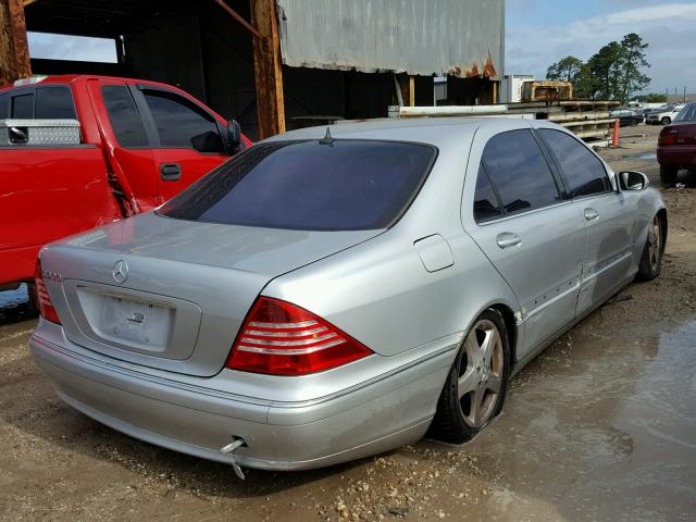 WDBNG75J94A415134 - 2004 MERCEDES-BENZ S 500 SILVER photo 4