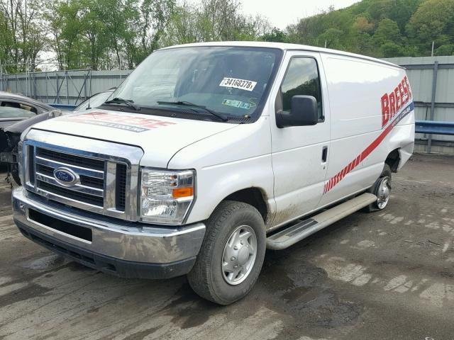 1FTNE2EW4EDA19781 - 2014 FORD ECONOLINE WHITE photo 2