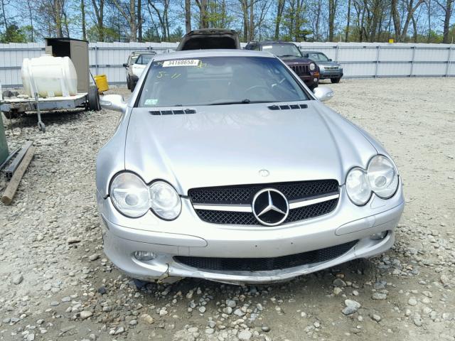 WDBSK75F63F028779 - 2003 MERCEDES-BENZ SL 500R SILVER photo 9