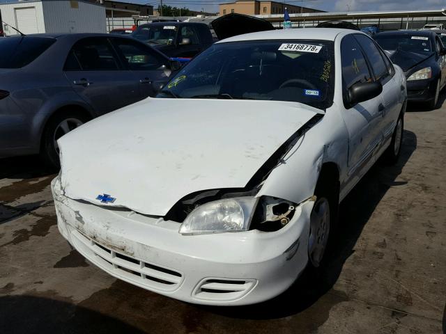 1G1JC524817250435 - 2001 CHEVROLET CAVALIER B WHITE photo 2