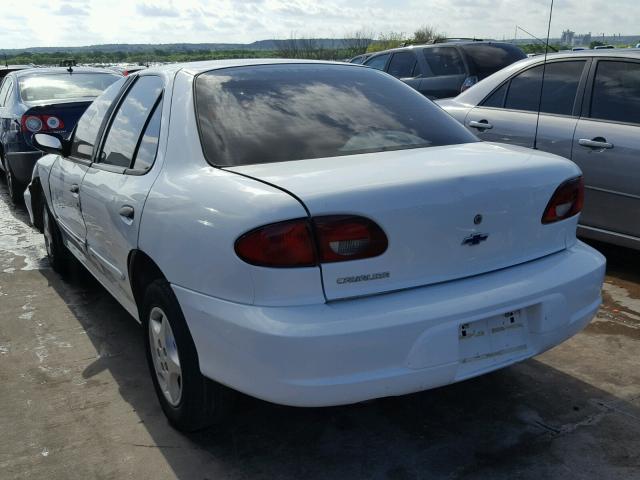 1G1JC524817250435 - 2001 CHEVROLET CAVALIER B WHITE photo 3