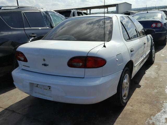 1G1JC524817250435 - 2001 CHEVROLET CAVALIER B WHITE photo 4