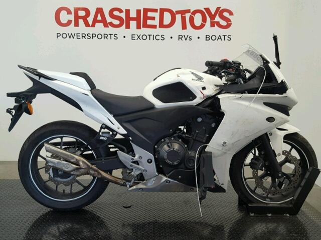 MLHPC4414D5003523 - 2013 HONDA CBR500 R WHITE photo 1