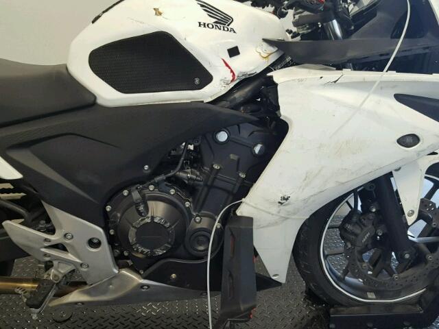 MLHPC4414D5003523 - 2013 HONDA CBR500 R WHITE photo 18