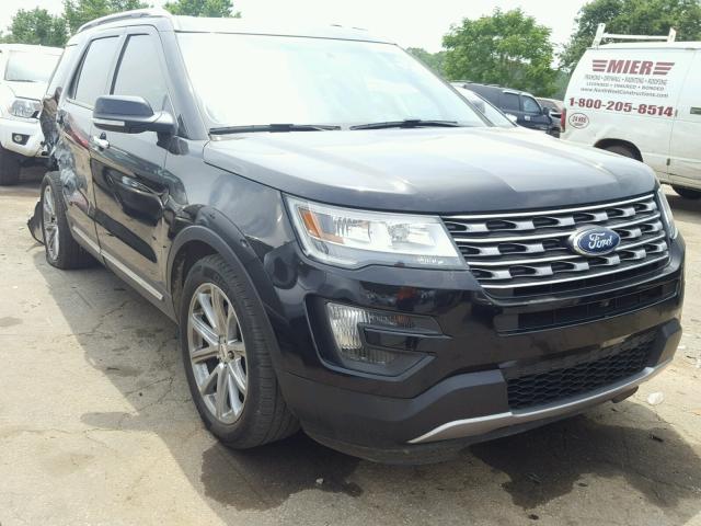 1FM5K7F81GGA71369 - 2016 FORD EXPLORER L BLACK photo 1