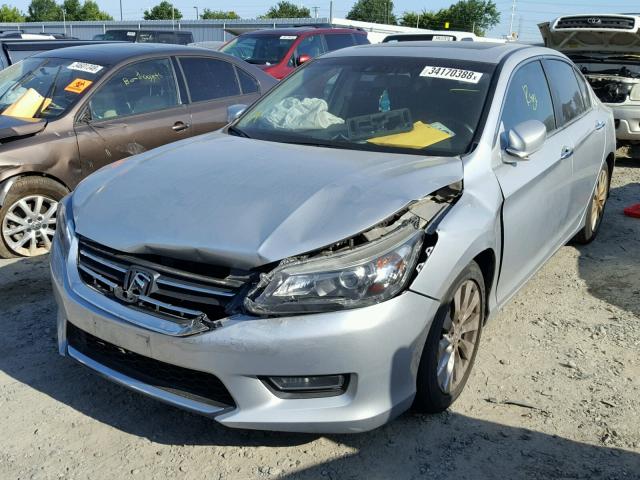 1HGCR2F83DA016836 - 2013 HONDA ACCORD EXL SILVER photo 2