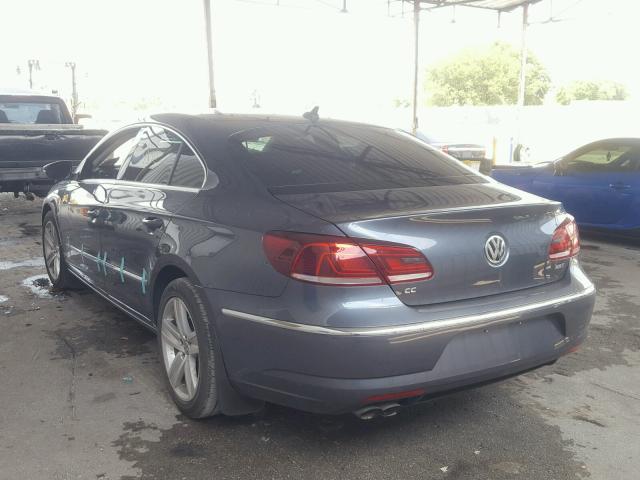 WVWBP7AN4FE826143 - 2015 VOLKSWAGEN CC SPORT CHARCOAL photo 3