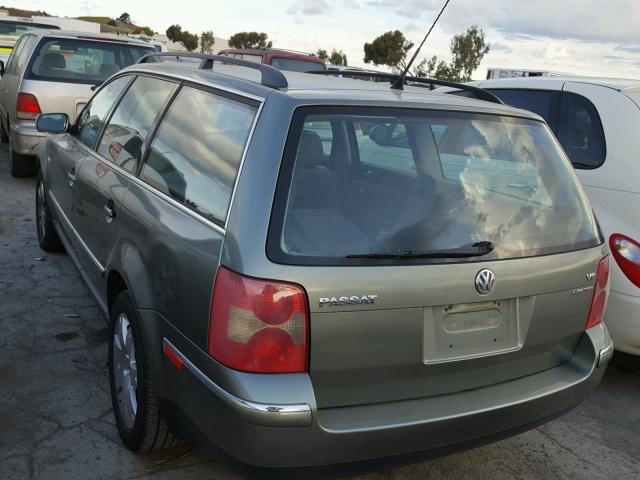 WVWYH63BX3E151088 - 2003 VOLKSWAGEN PASSAT GLX 绿色 照片 3