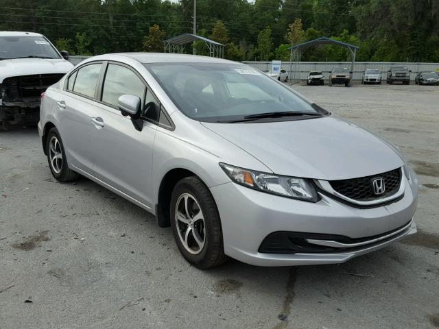 19XFB2F72FE093186 - 2015 HONDA CIVIC SE SILVER photo 1