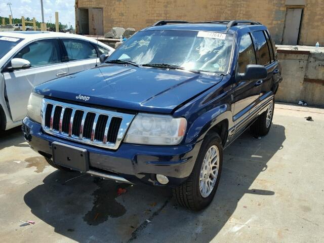 1J4GW58N14C330349 - 2004 JEEP GRAND CHER BLUE photo 2