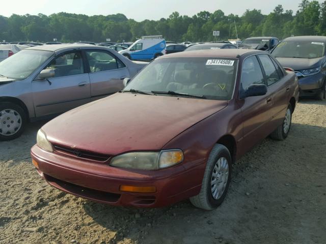 4T1SK11E9SU501236 - 1995 TOYOTA CAMRY DX BURGUNDY photo 2