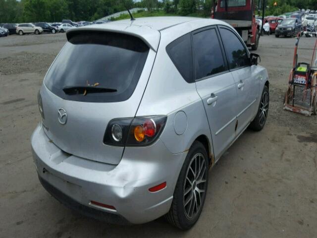 JM1BK143351322436 - 2005 MAZDA 3 HATCHBAC SILVER photo 4