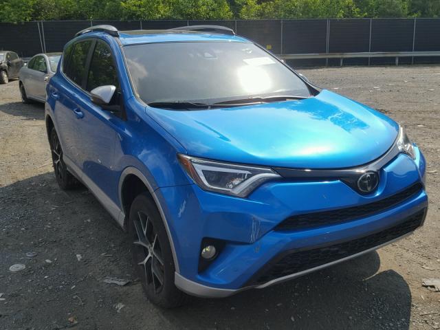 2T3NFREV6HW367098 - 2017 TOYOTA RAV4 SE BLUE photo 1