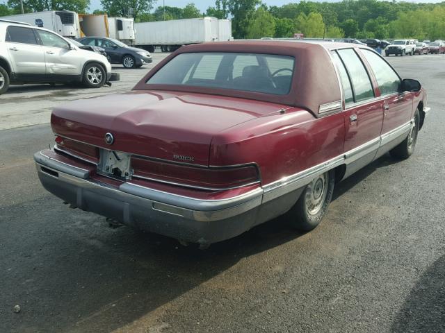 1G4BT52PXSR412296 - 1995 BUICK ROADMASTER RED photo 4