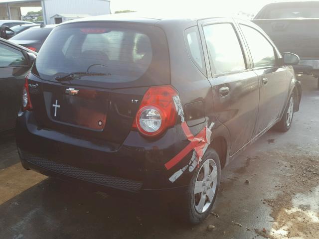 KL1TD6DE2BB172930 - 2011 CHEVROLET AVEO LS BLACK photo 4
