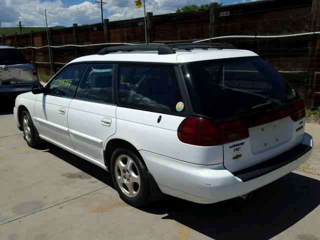 4S3BK4354X7315130 - 1999 SUBARU LEGACY L WHITE photo 3