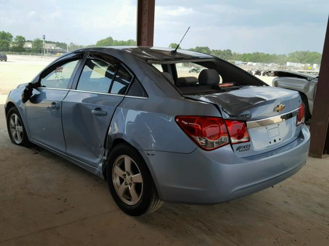 1G1PE5S96B7259569 - 2011 CHEVROLET CRUZE LT BLUE photo 3