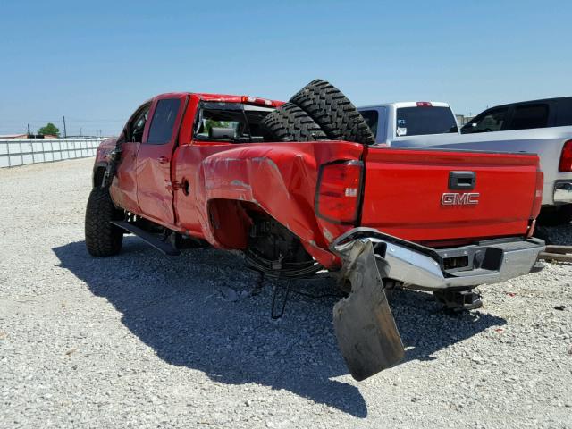 1GT42XE80GF167937 - 2016 GMC SIERRA K35 RED photo 3