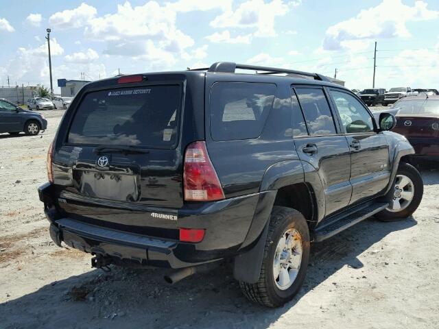 JTEBU14R058049151 - 2005 TOYOTA 4RUNNER SR BLACK photo 4