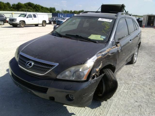 JTJGW31UX82006661 - 2008 LEXUS RX 400H CHARCOAL photo 2