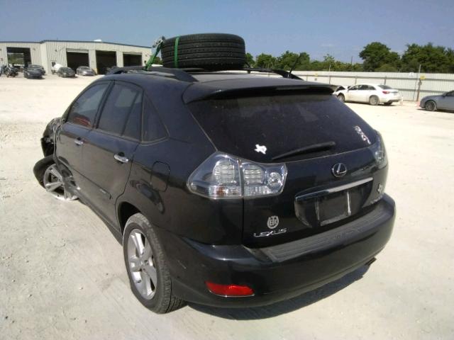 JTJGW31UX82006661 - 2008 LEXUS RX 400H CHARCOAL photo 3