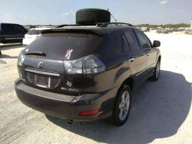 JTJGW31UX82006661 - 2008 LEXUS RX 400H CHARCOAL photo 4