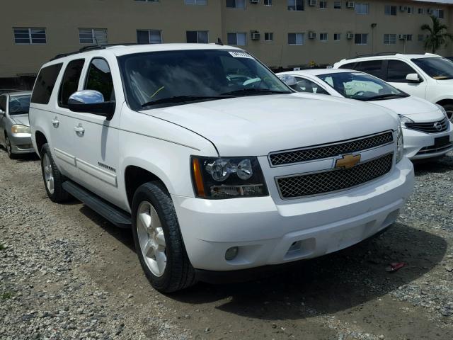 1GNSCHE01CR225364 - 2012 CHEVROLET SUBURBAN C WHITE photo 1