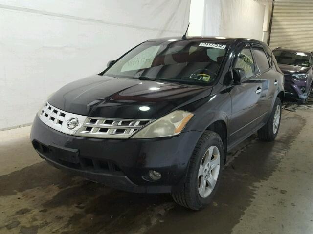 JN8AZ08W44W332923 - 2004 NISSAN MURANO SL BLACK photo 2