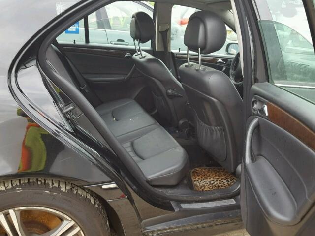 WDBRF92H57F864593 - 2007 MERCEDES-BENZ C 280 4MAT BLACK photo 6