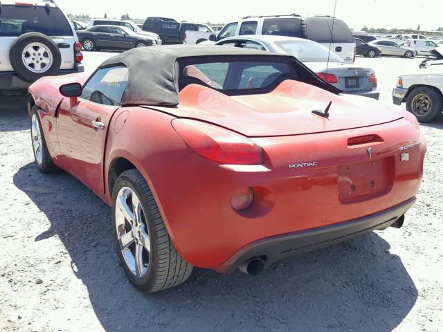 1G2MG35X07Y129733 - 2007 PONTIAC SOLSTICE G RED photo 3