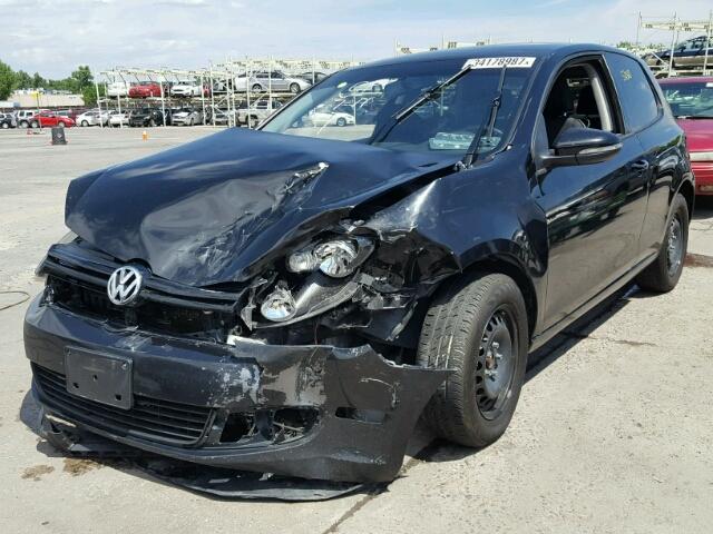 WVWBB7AJ5DW123332 - 2013 VOLKSWAGEN GOLF BLACK photo 2