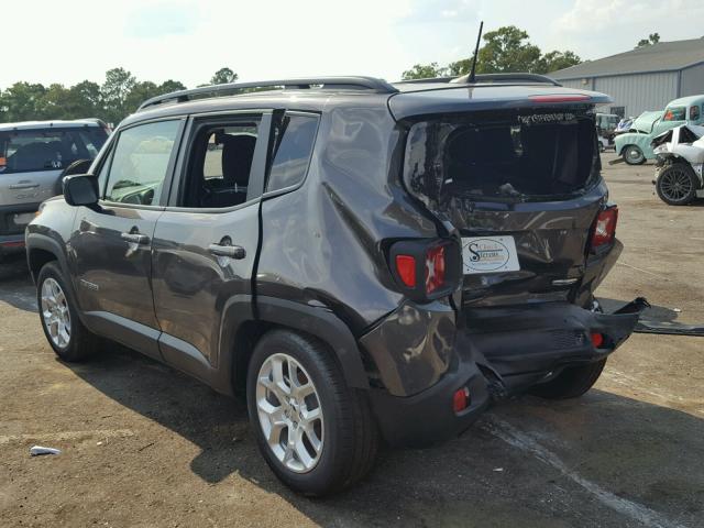 ZACCJABB6JPH10465 - 2018 JEEP RENEGADE L GRAY photo 3